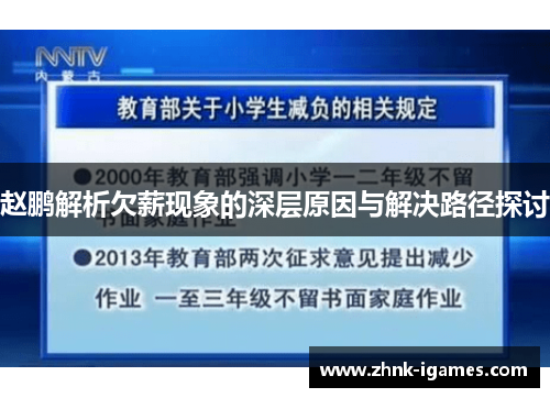 赵鹏解析欠薪现象的深层原因与解决路径探讨